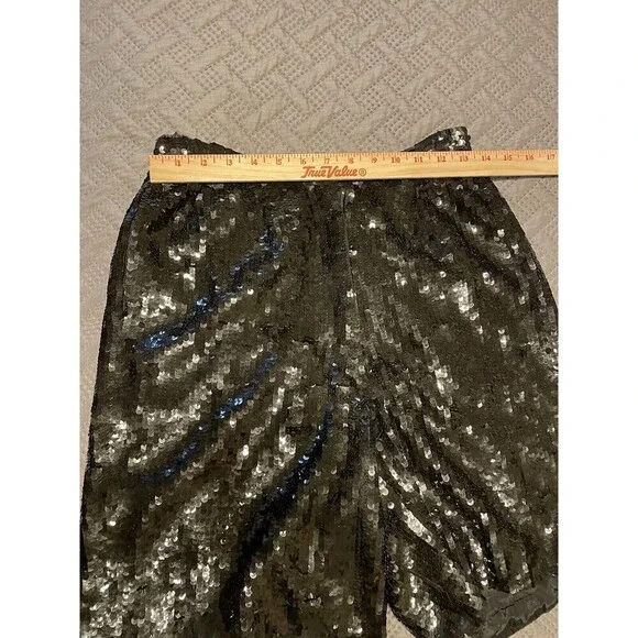 Lillie Rubin Black Sequin Shorts Vintage 1970’s Size 8/10 Medium